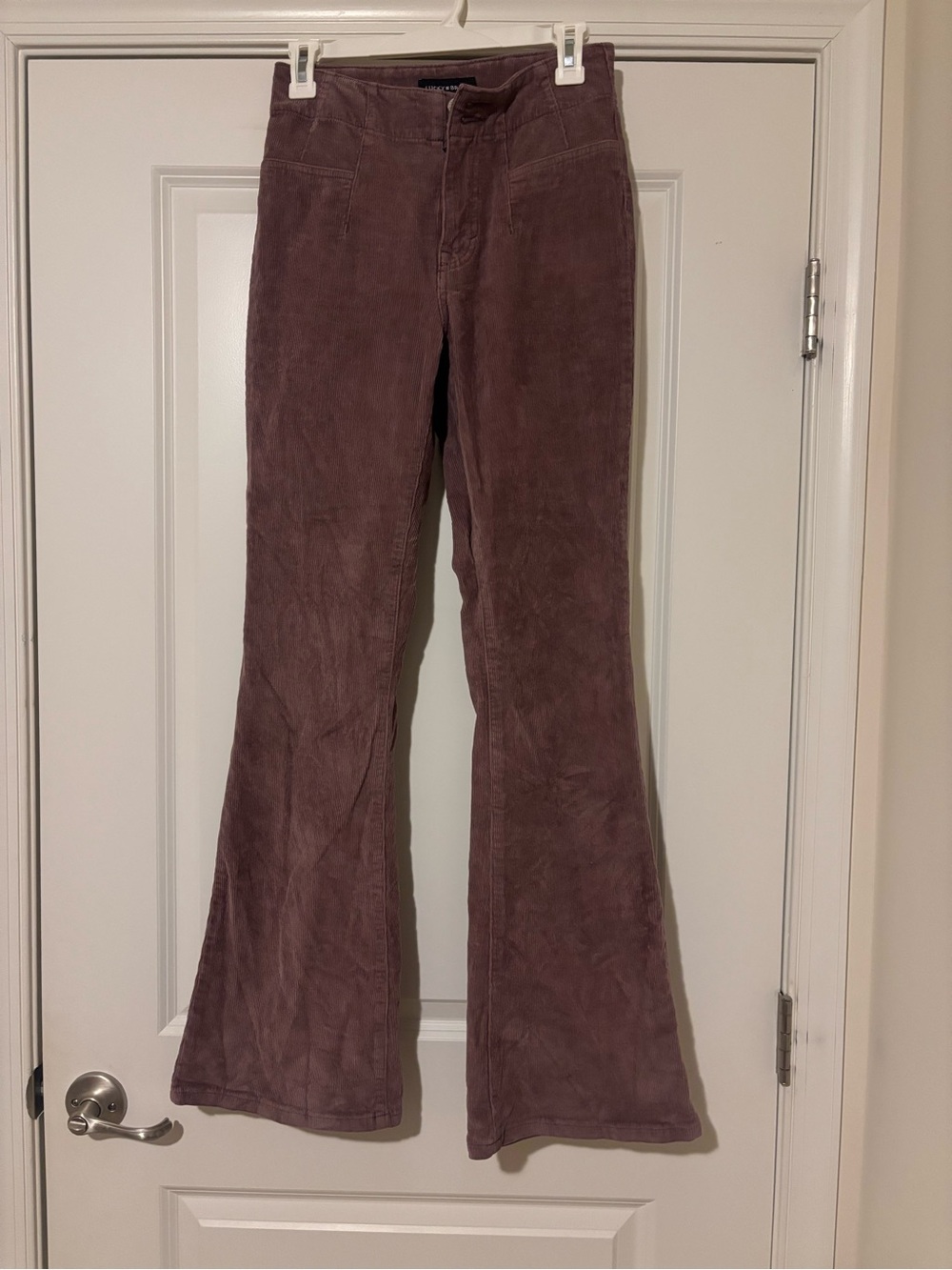 Lucky Brand Mauve Corduroy Flare Pants